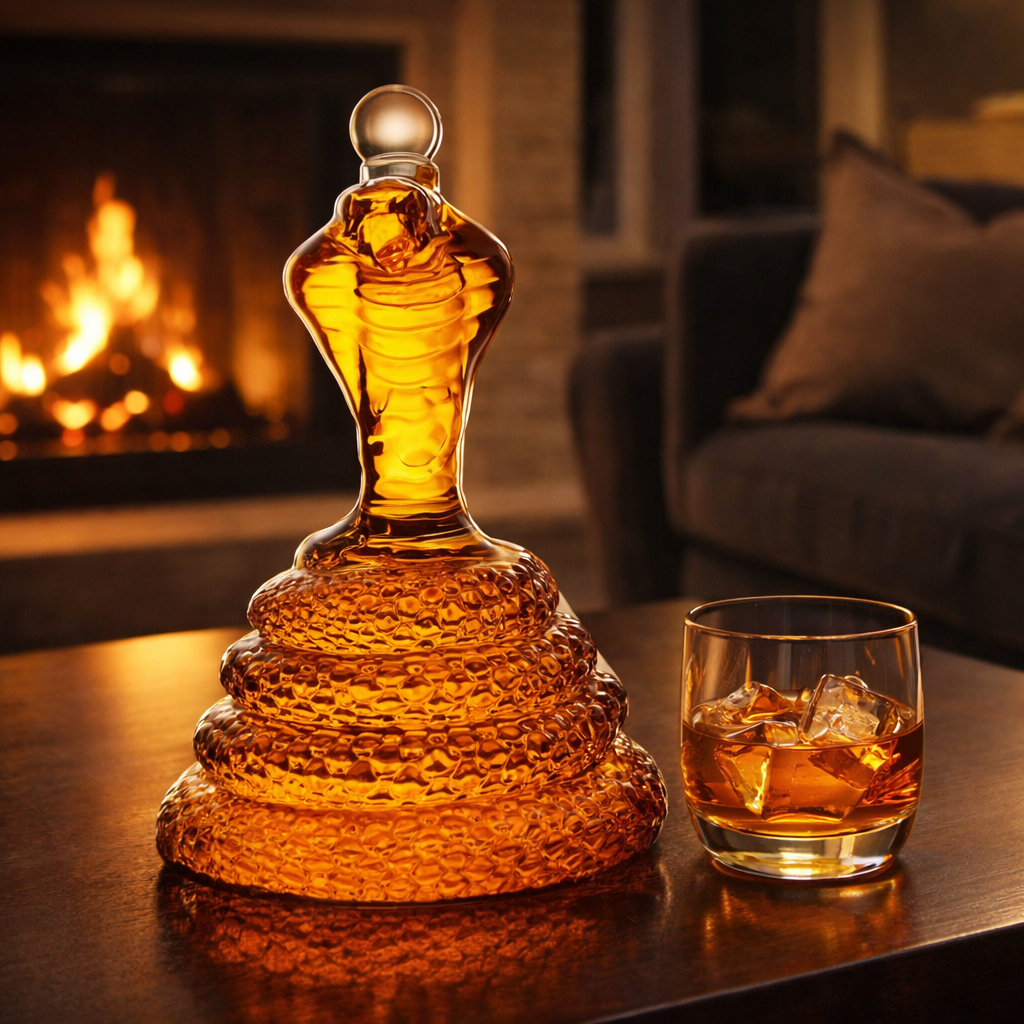 Decanter Whisky Cobra - Eleganza Scultorea