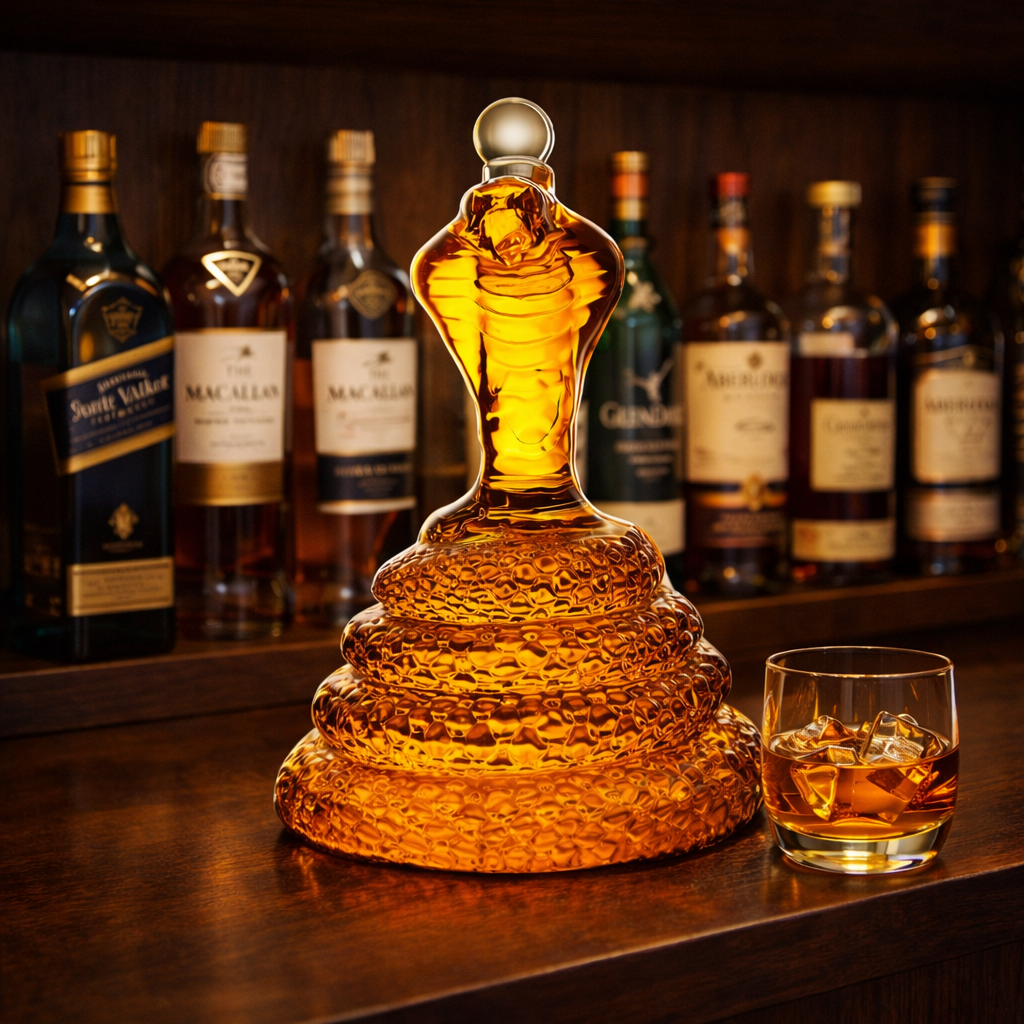Decanter Whisky Cobra - Eleganza Scultorea