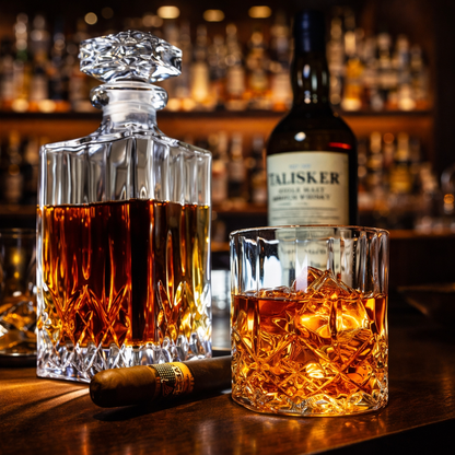 Set Bottiglia e Bicchieri da Whisky