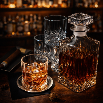 Set Bottiglia e Bicchieri da Whisky