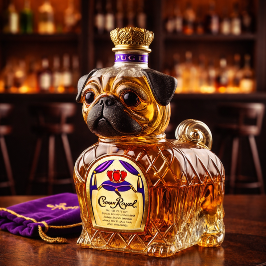 Butelka di Whisky - Bulldog Francese: Eleganza e Carisma per Intenditori