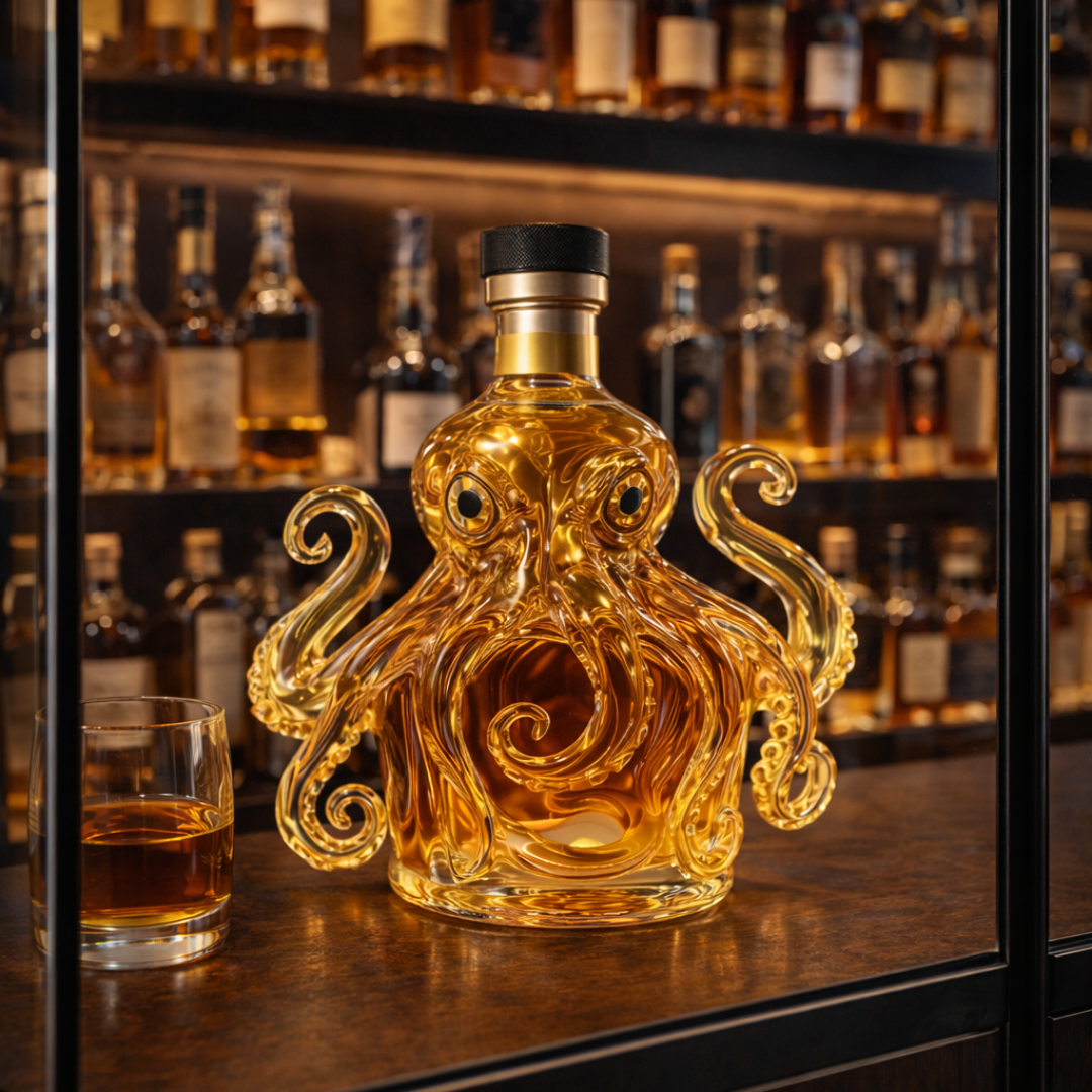 Bottiglia di Whisky Edizione Polpo