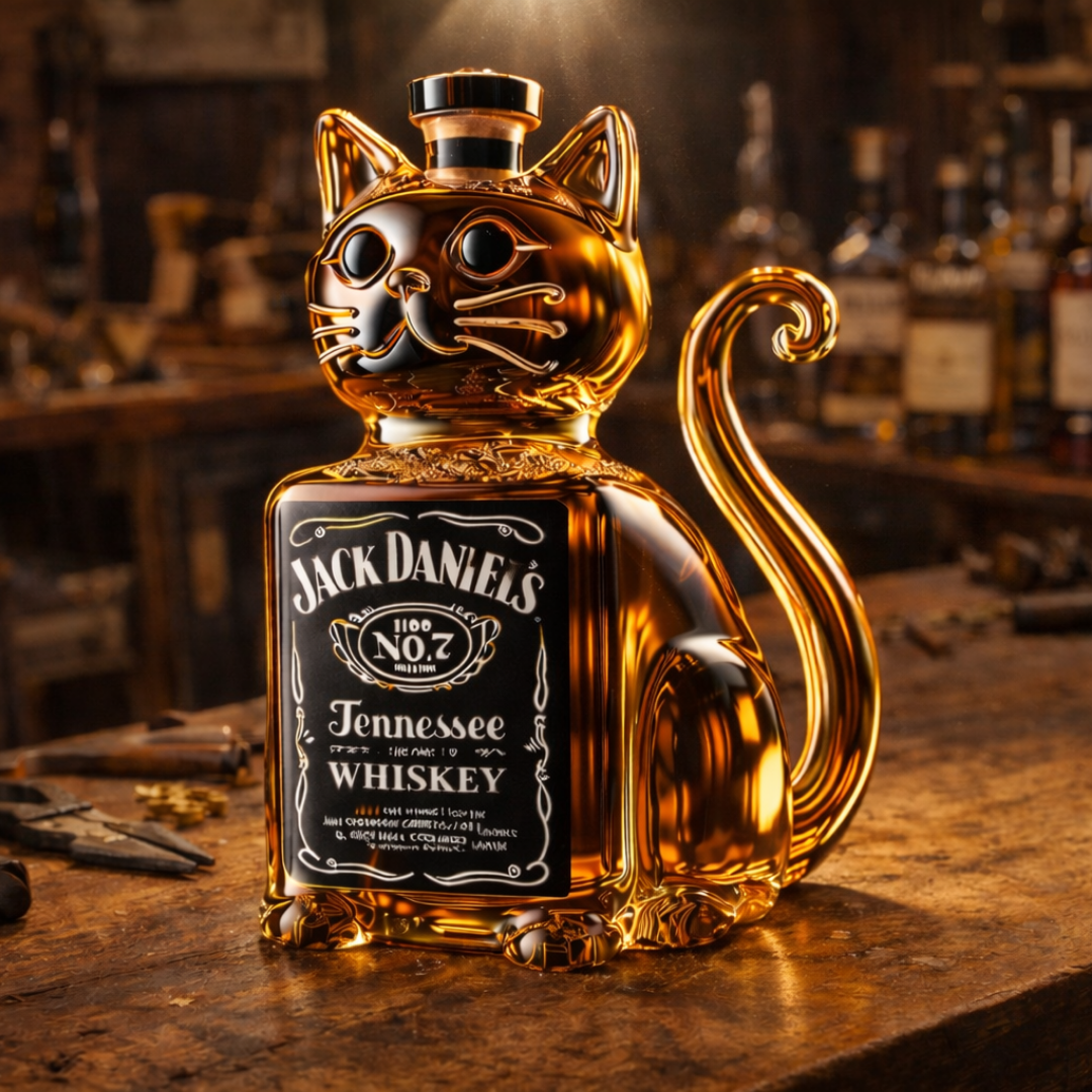 Bottiglia Whisky - Edizione Gatto