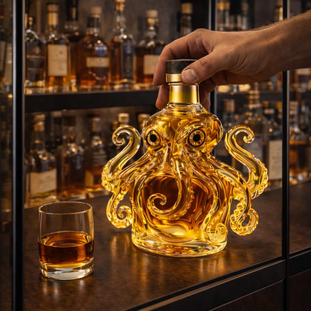 Bottiglia di Whisky Edizione Polpo